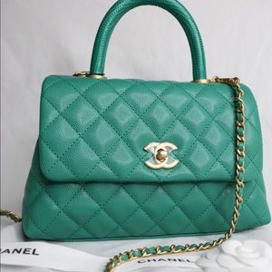 AUTHENTIC CHANEL GREEN COCO HANDLE
